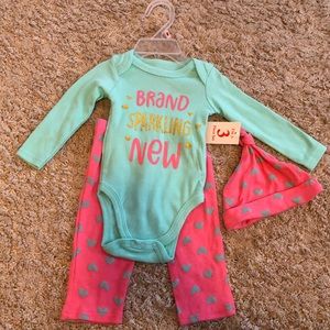 3 piece set-baby girl 3-6 months